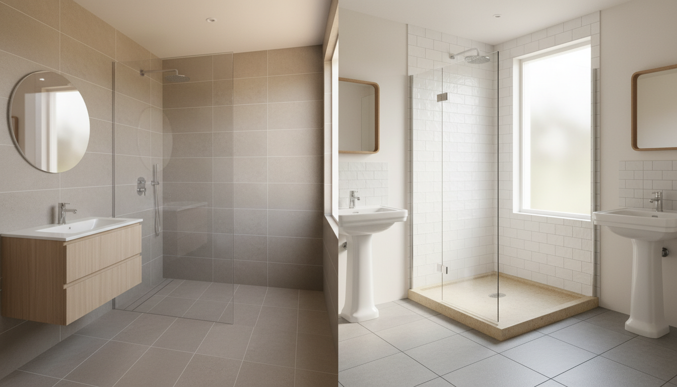 Which is Best for My Kent Home, Wet Room or Shower Tray?